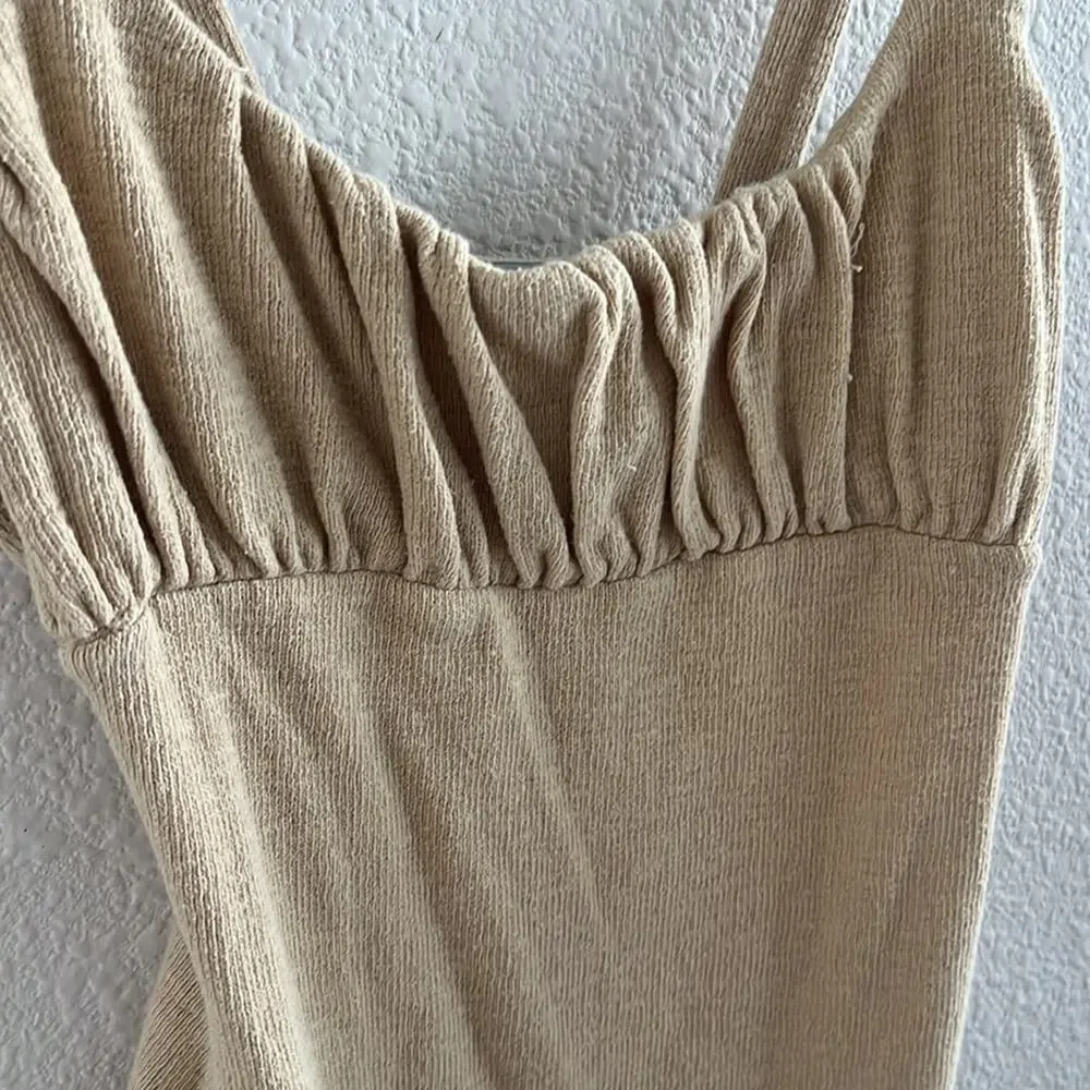 Free People Beach FP Beach Textured Babydoll Bodysuit Top XS